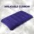 Inflatable Travel Pillow – Velvet Air Comfort (Blue) | PillowTrek