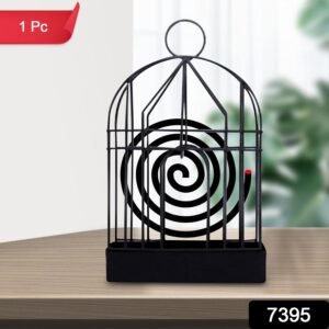 Mosquito Coil Holder – Vintage Iron Birdcage Design