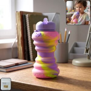 Foldable Silicone Sports Water Bottle – Compact & Leak-proof Design