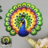 Peacock Design Anti-Slip Floor Mat – Soft Velvet Touch