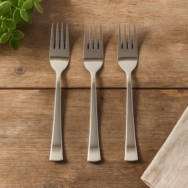Stainless Steel Dinner Fork Set – 3 Pcs, Premium & Rust-Resistant