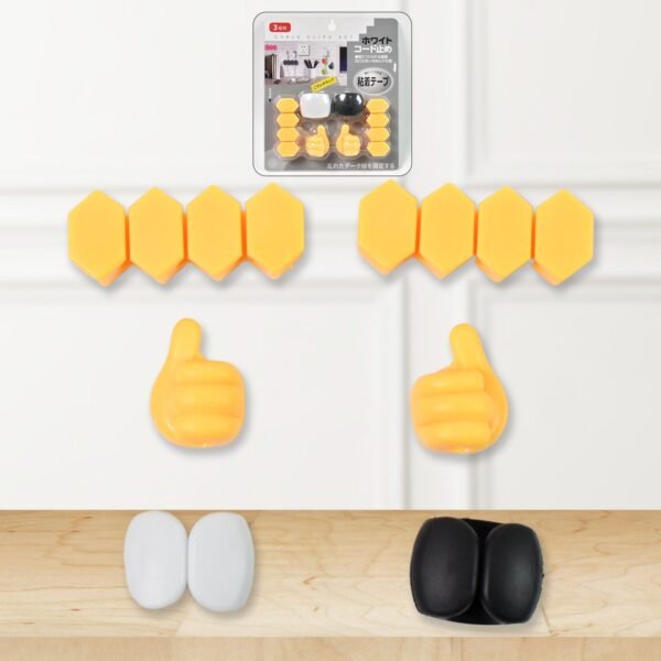 Self Adhesive Hooks for Cable Management – Easy Wall Mounting