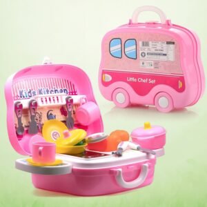 Kids Kitchen Play Set – 23-Piece Portable Pretend Play | Aditi