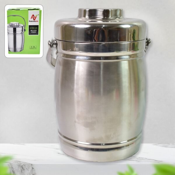 Insulated Lunch Box – 2.2 Ltr Stainless Steel | Lunchie Bunchie
