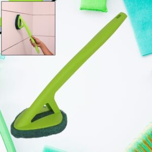 Long Handle Scrubber – Triangular Sponge Pad for Deep Cleaning | Pro Clean