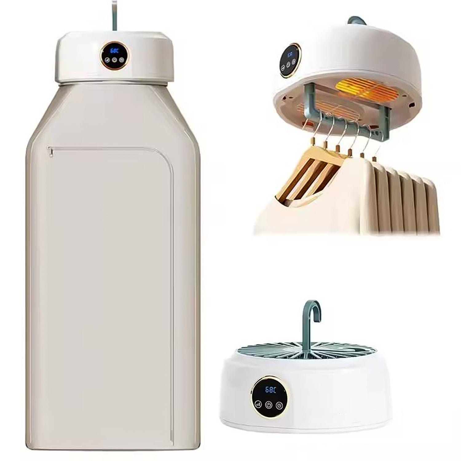 Portable Clothes Dryer – Mini, Quiet with Timer | BathNova