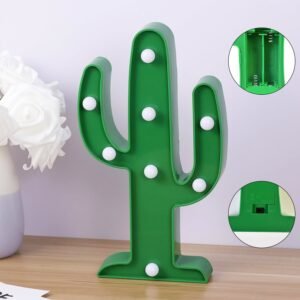 LED Cactus Lamp – Quirky Desk & Night Light | Deskrova