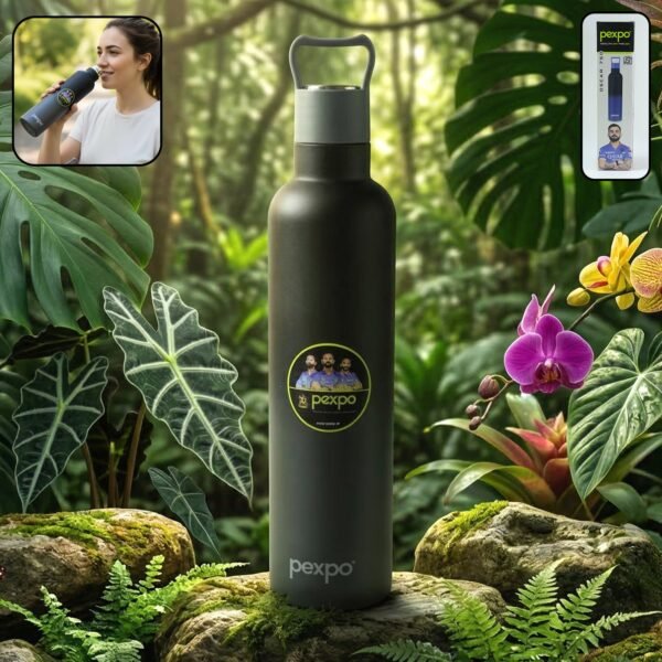 Stainless Steel Water Bottle – Keeps Water Hot & Cold for Hours
