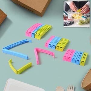 Plastic Pouch Sealer Clips – 18-Piece Airtight Food Bag Clips