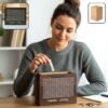 Wooden Piggy Bank – Large Capacity Money Saving Box for All Ages