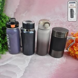 Stainless Steel Water Bottle 600ML – Leak-Proof & Reusable