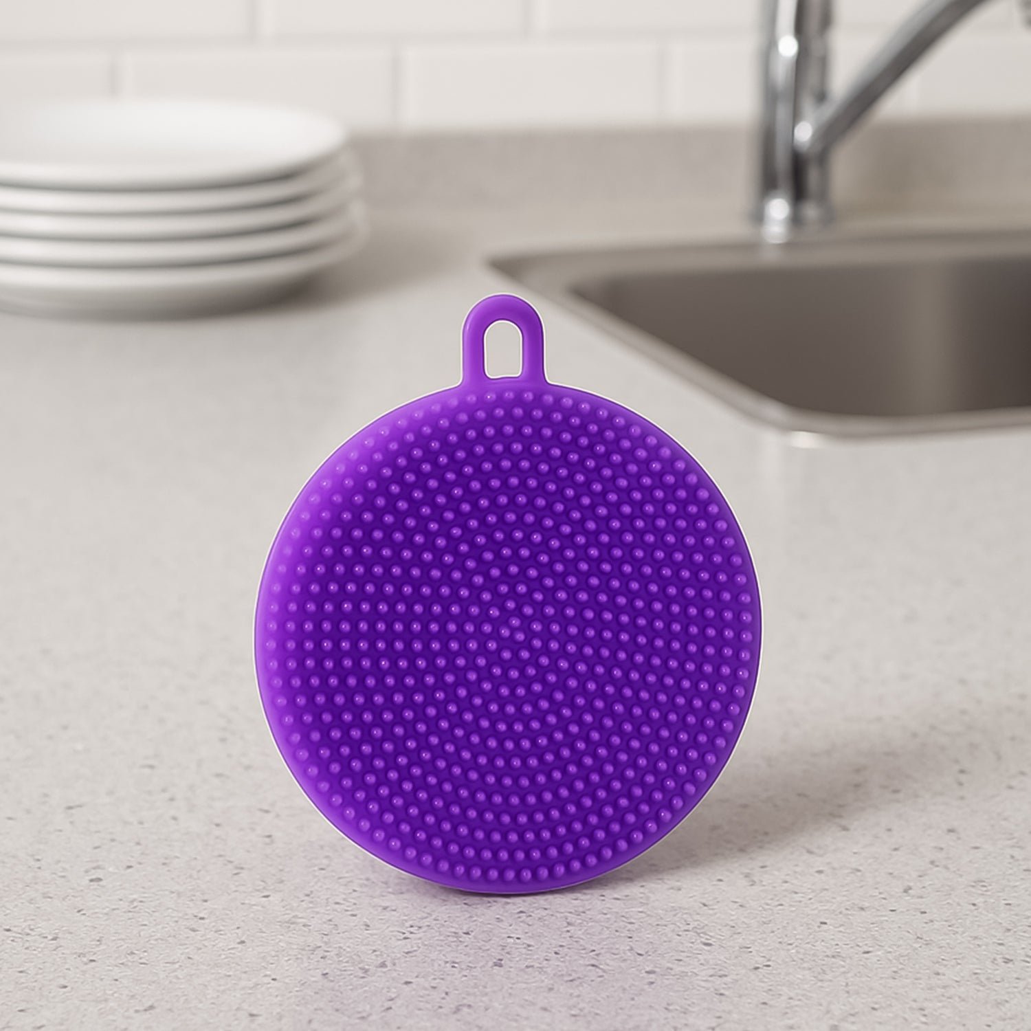 Silicone Dish Scrubber – Mildew-Free, Heat Resistant & Non-Stick
