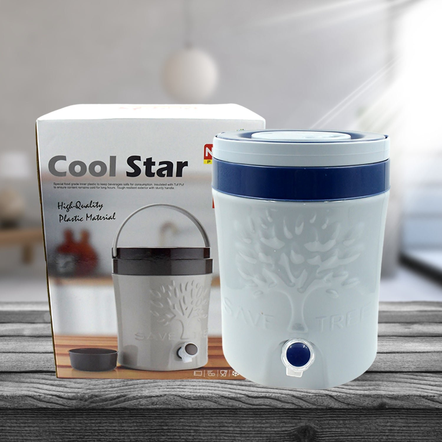 Insulated Water Jug 5000ml – Leakproof Travel Cooler | Nekza