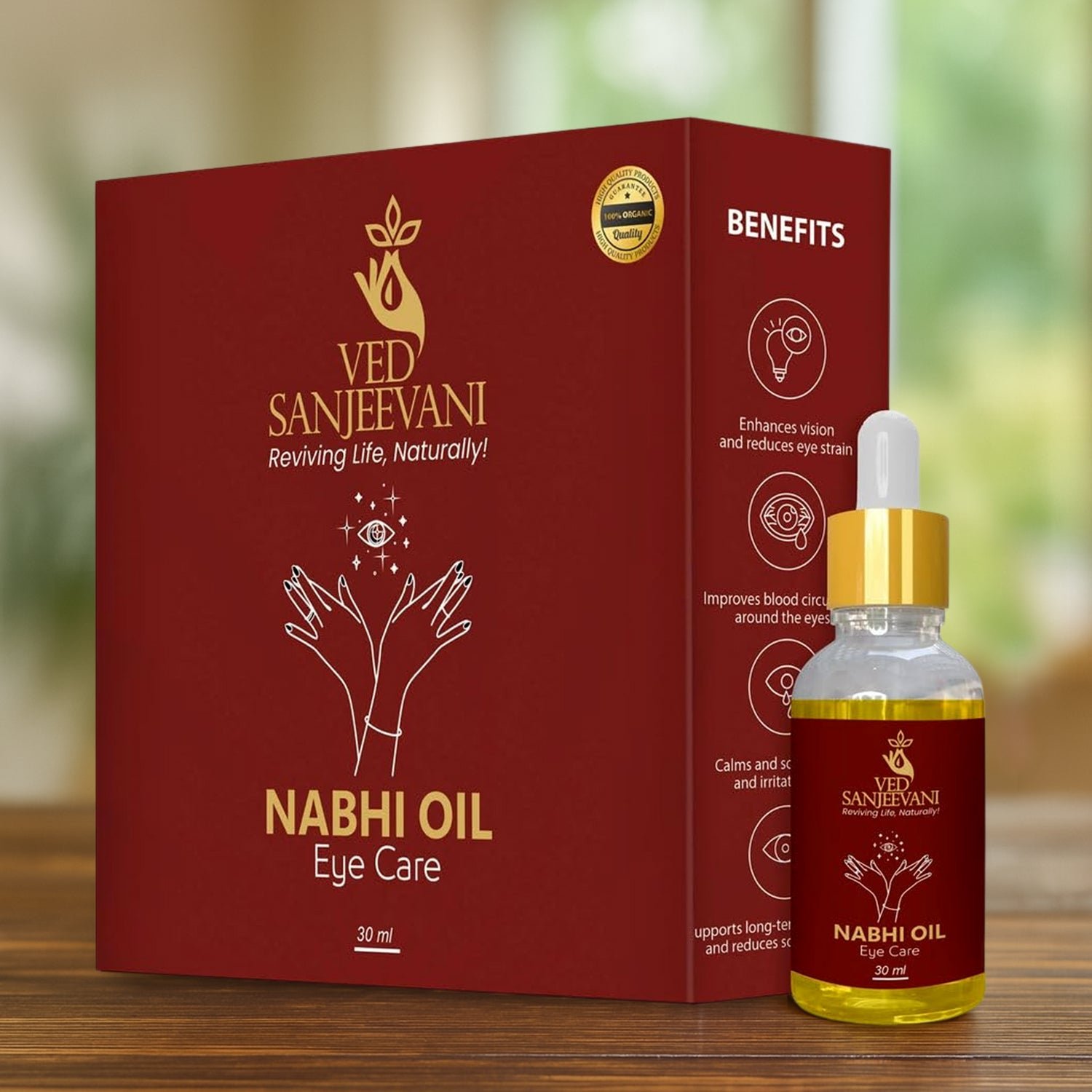 Nabhi Oil for Eye Care – 100% Organic Ayurvedic Vision Support