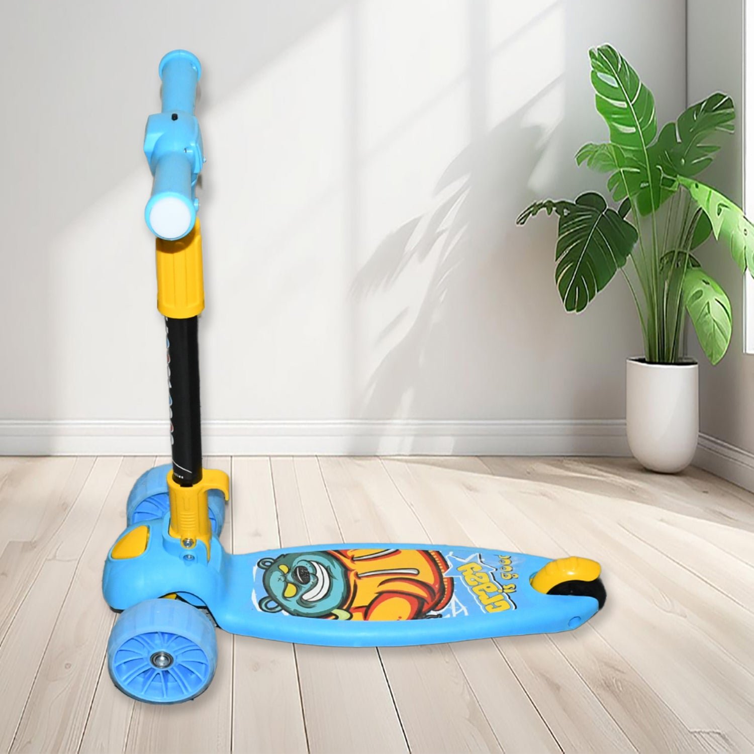 Kids Scooter – Foldable Steel Frame with Adjustable Height
