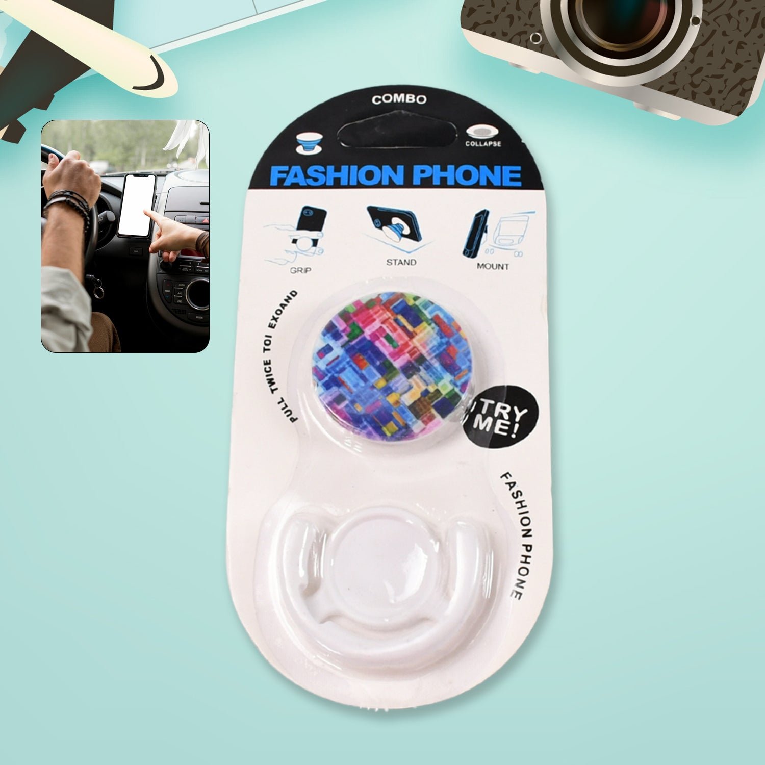 Mobile Phone Holder – Enamel Watermelon Design | TinyTrendy