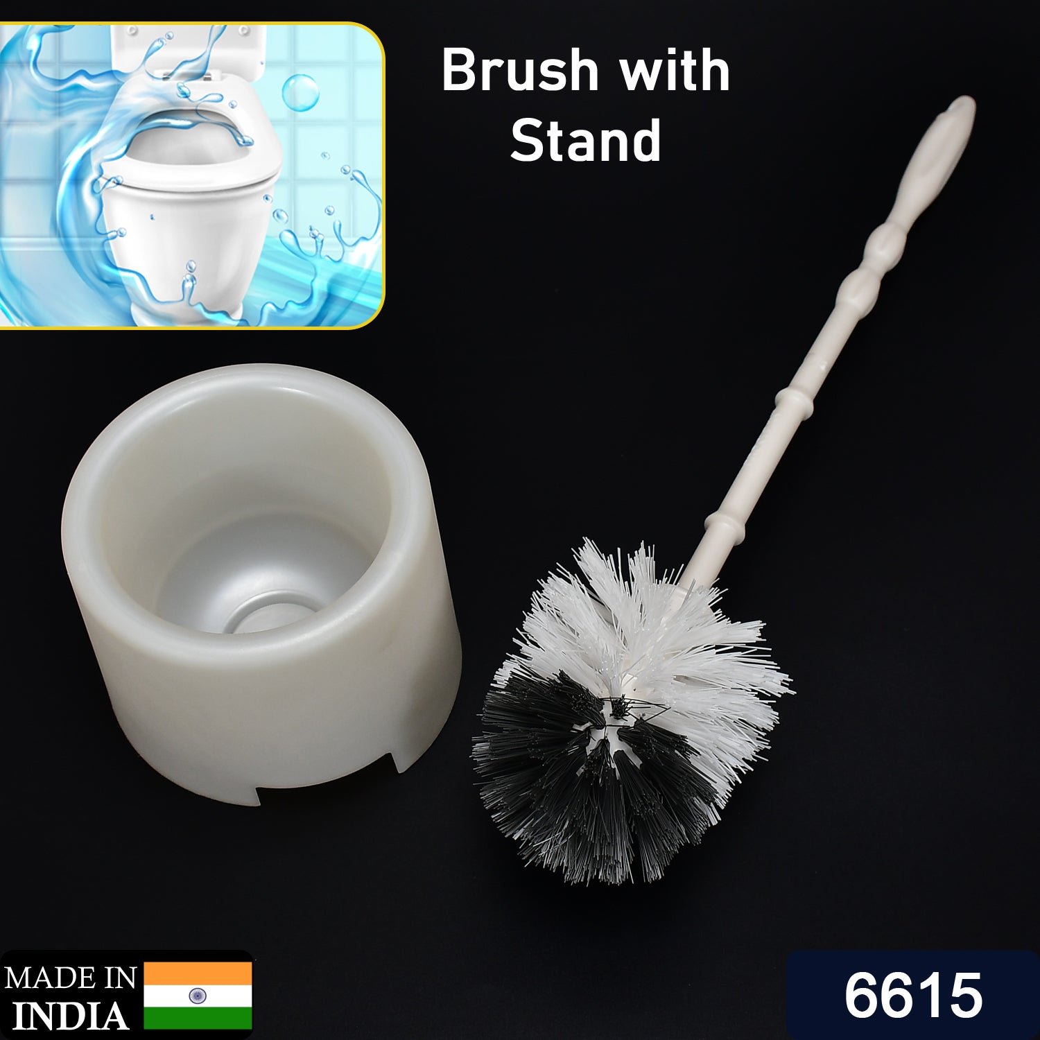 Toilet Cleaning Brush – Flexible Head & Potted Holder | Pro Clean