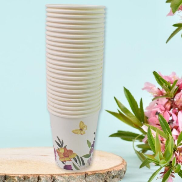 Disposable Paper Cups – Mixed Design 24 Pcs | Papezo