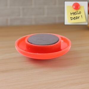 Red Magnetic Board Button – Strong Hold & 30mm Diameter