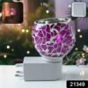 01_f02e3a43-7af2-4b39-9f8b-2efd5cf03a57 Plug-In Aroma Diffuser Lamp – Purple Mosaic Glass Night Light