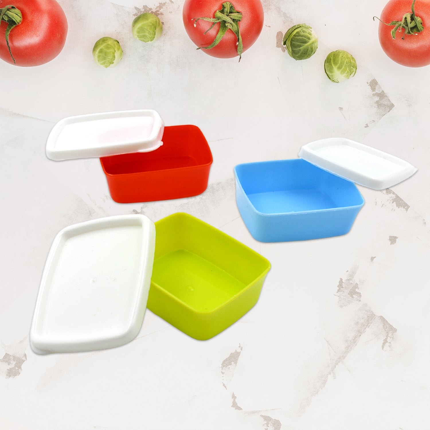 Airtight Food Containers – 3 Pc Multicolor Plastic Set | Tidy Table
