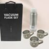 Stainless Steel Vacuum Flask Set – Keeps Drinks Hot & Cold 12h