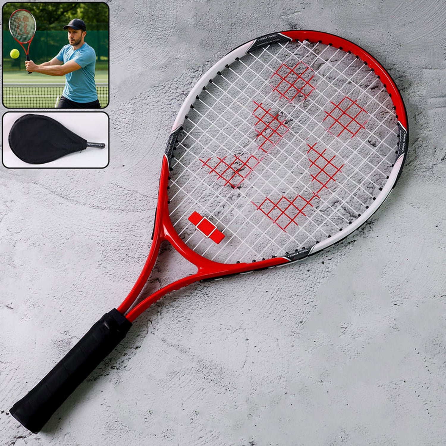 Professional Tennis Racket – Lightweight Aluminum Frame with Cover