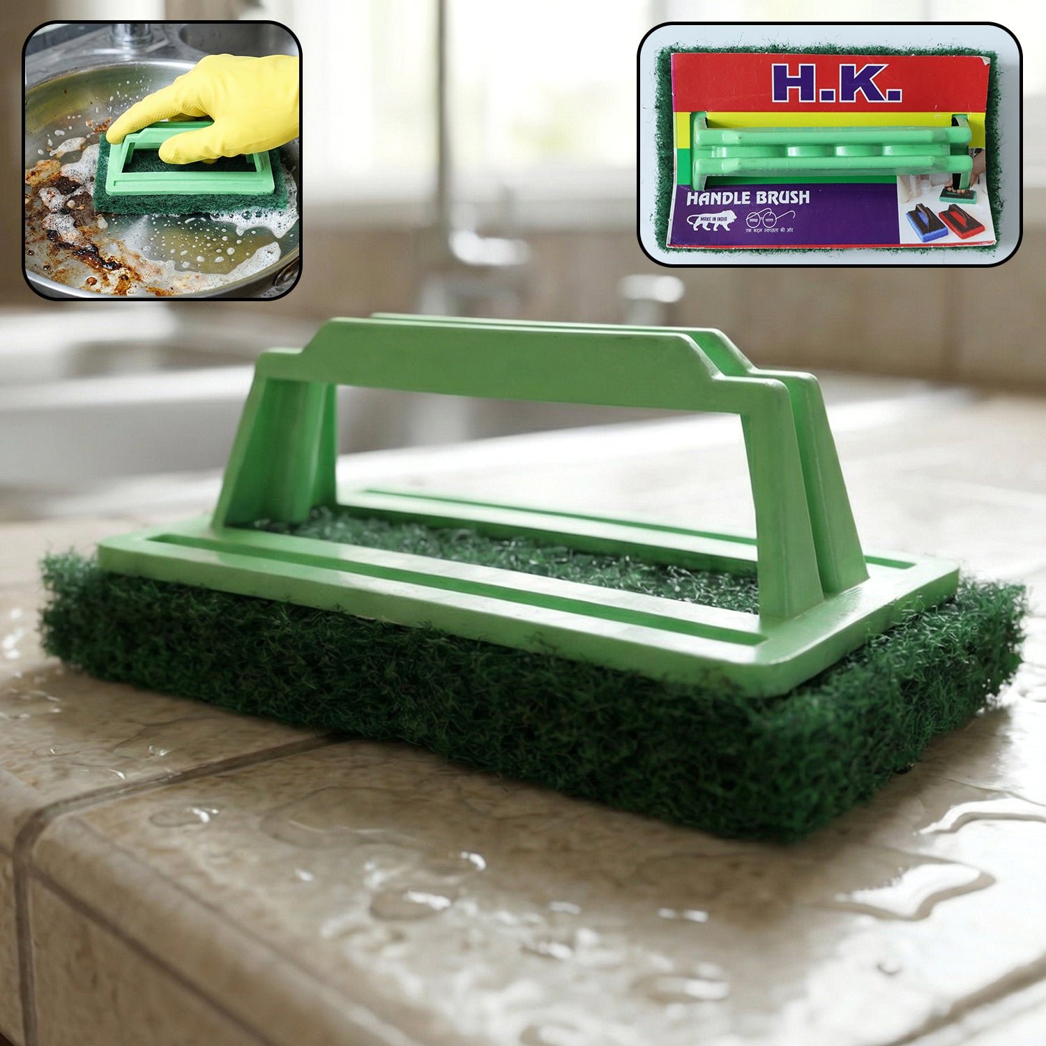 Tile Cleaning Scrubber Brush – Tough Stain Removal | Velvet Wipe