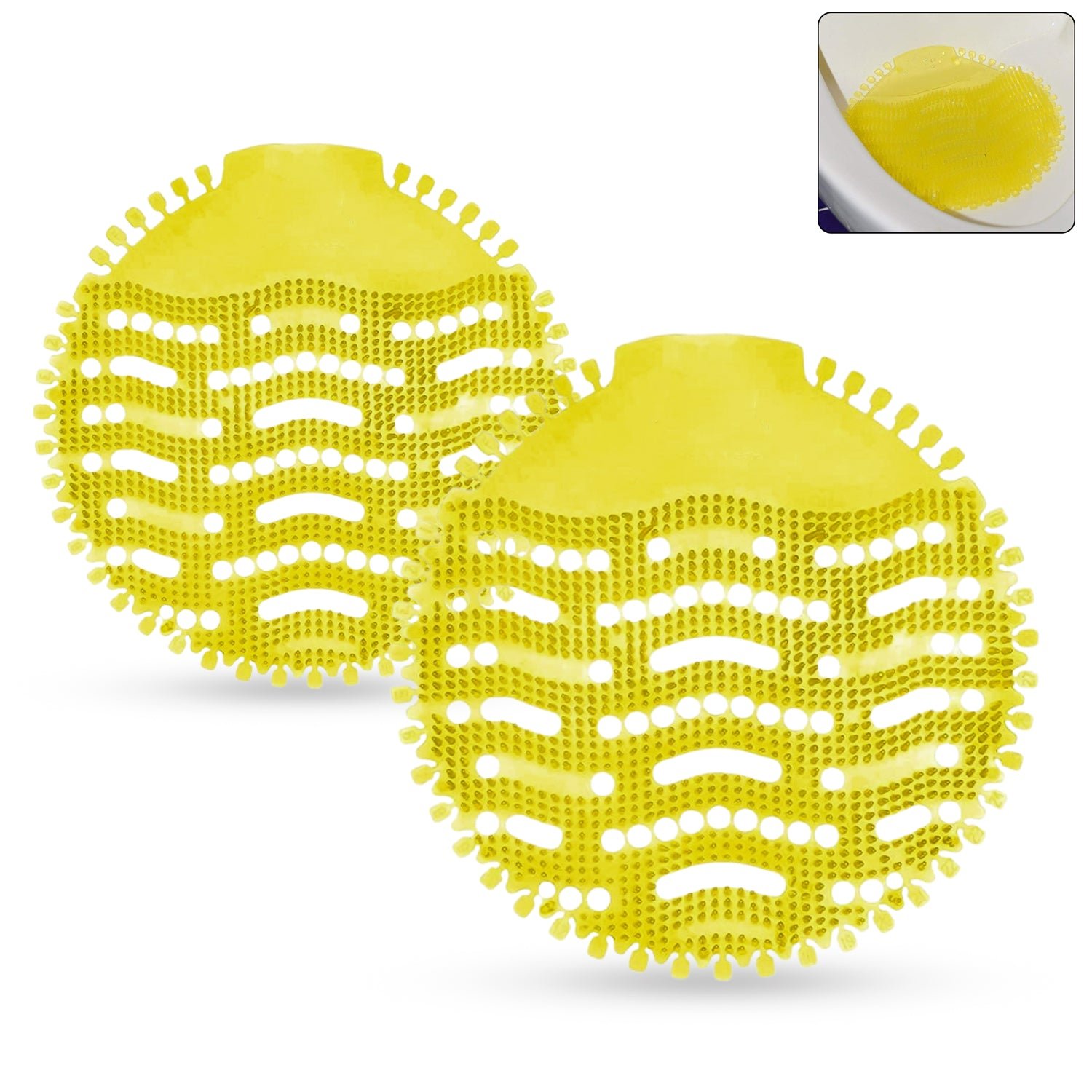 Urinal Screen Deodorizer Mat – Anti-Splash Odor Control (2 Pc Set)