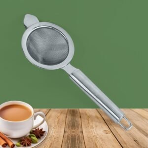 Stainless Steel Tea Strainer – Double Mesh for Smooth Brewing