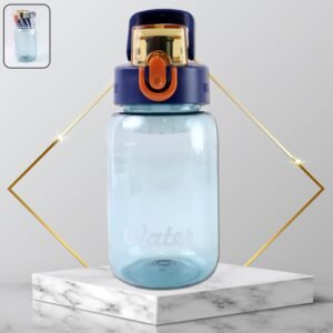 600ml Leak-Proof Plastic Water Bottle – Flip Cap with Safety Lock