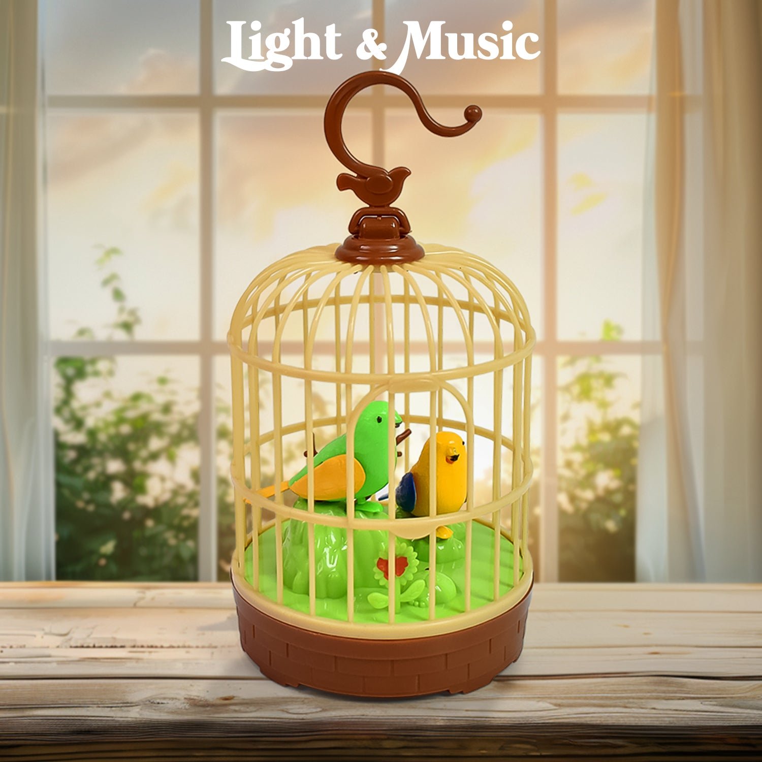 01_ff597e8f-3461-4002-a557-2109a425000a Chirping Bird Toy – Sound-Activated Hanging Cage with LED & Music | Spark Tots