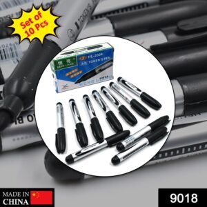 Permanent Black Marker (10 Pc) – Smooth Ink | InkGlow