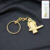 Shivling Keychain – Durable Golden Metal Devotional Accessory