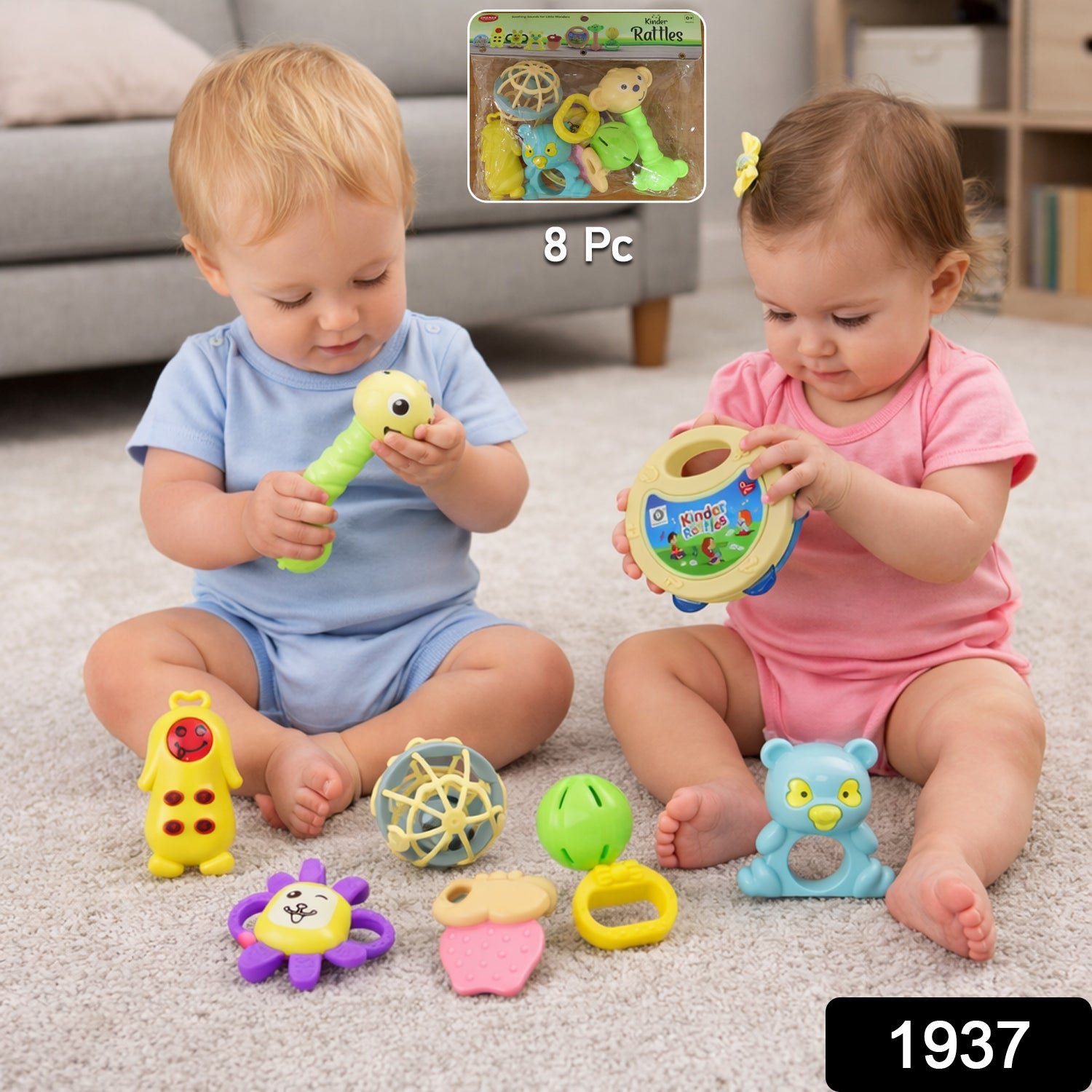 Baby Rattles Set – Safe Sensory Toys for Infants | Aditi