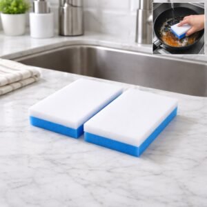 Cleaning Sponge Eraser Pads – Dual Layer Multipurpose Set