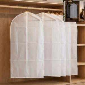 Foldable Suit Cover – Space-Saving Non-Woven Clothes Protection