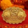 01_thali_970d1d4e-e62d-4f98-9dcb-590b43651446 Ganesh Embossed Roli-Chawal Kumkum Chopra – Antique Gold Finish
