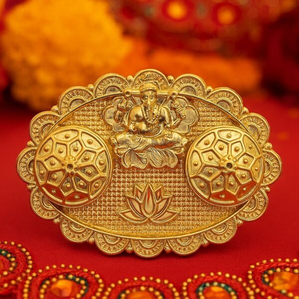 01_thali_970d1d4e-e62d-4f98-9dcb-590b43651446 Ganesh Embossed Roli-Chawal Kumkum Chopra – Antique Gold Finish