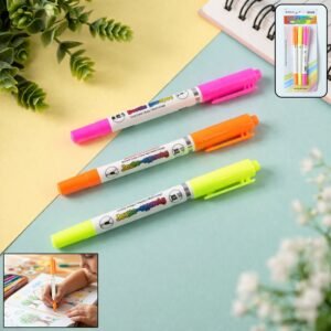 Highlighter Marker Pens – Vibrant Dual Tip for Notes & Drawing