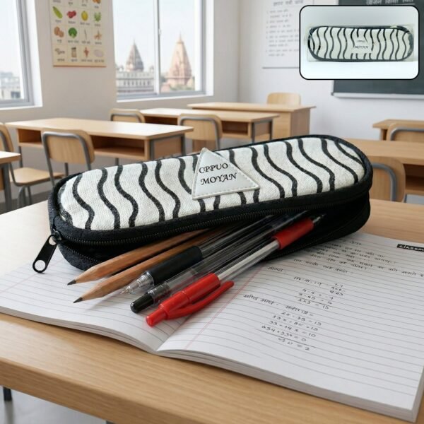 Zipper Pencil Pouch – Durable & Stylish Stationery Organizer (Mix Design)