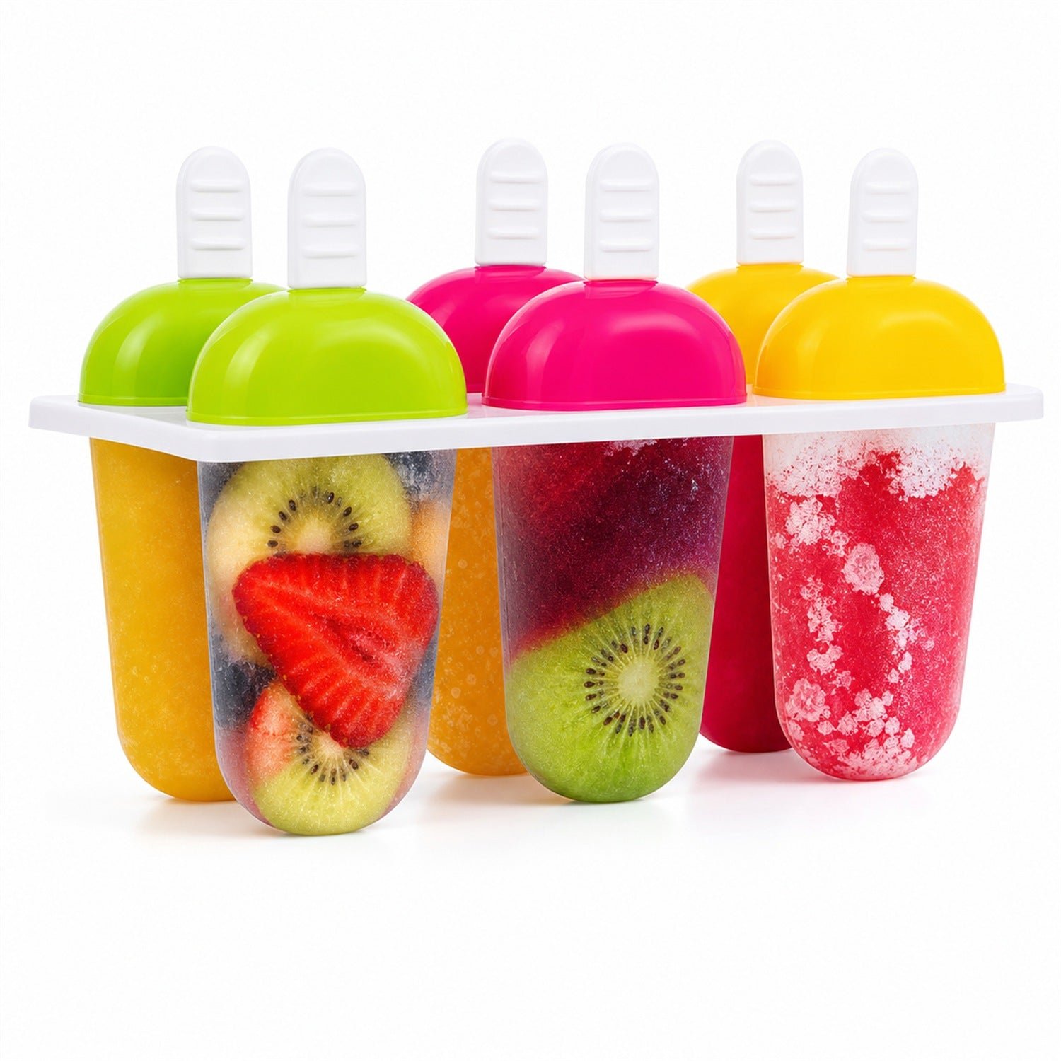 Kulfi Molds – Multicolor Polypropylene 6 Pcs | Bake & Dwell