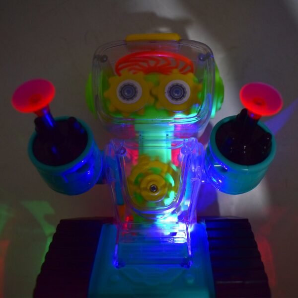 Transparent Gear Robot Car – Lights, Sound & Gears | Aditi
