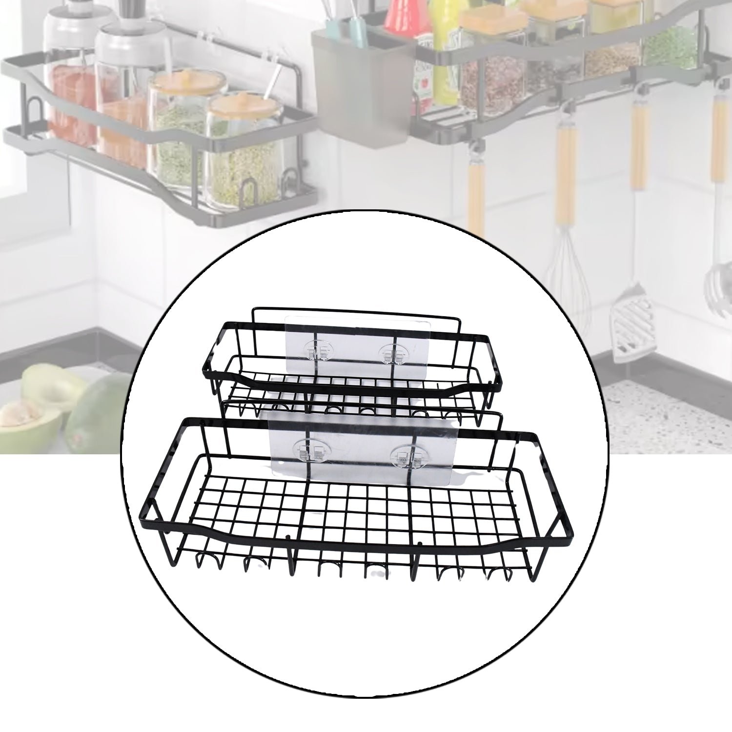 Metal Shower Caddy – Durable 5-Pc Bathroom Organizer Combo