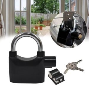 Siren Alarm Lock – Waterproof Anti-Theft Padlock | VelvaBloom