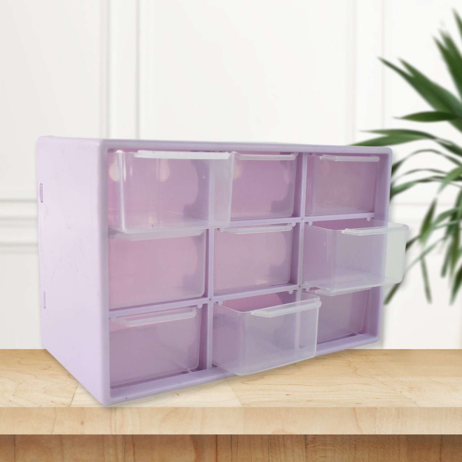 Jewellery Drawer Organizer – Compact 9-Compartment Plastic Storage