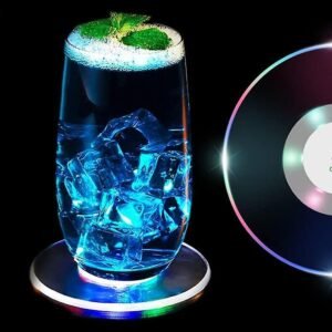 LED Coaster – Ultra-Thin, Waterproof & Non-Slip | Indo Glow