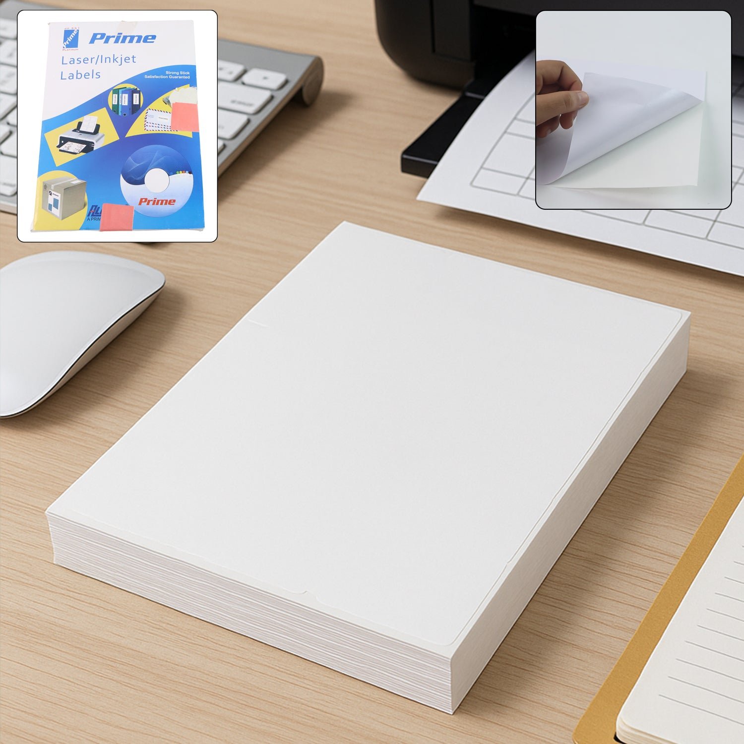 A4 Self-Adhesive Printable Label Sheets – 100 White Sheets