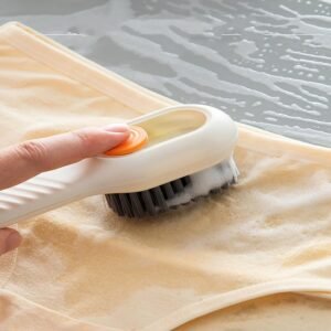 Scrubbing Brush with Dispenser – Multi-Purpose Cleaning | Velvet Wipe