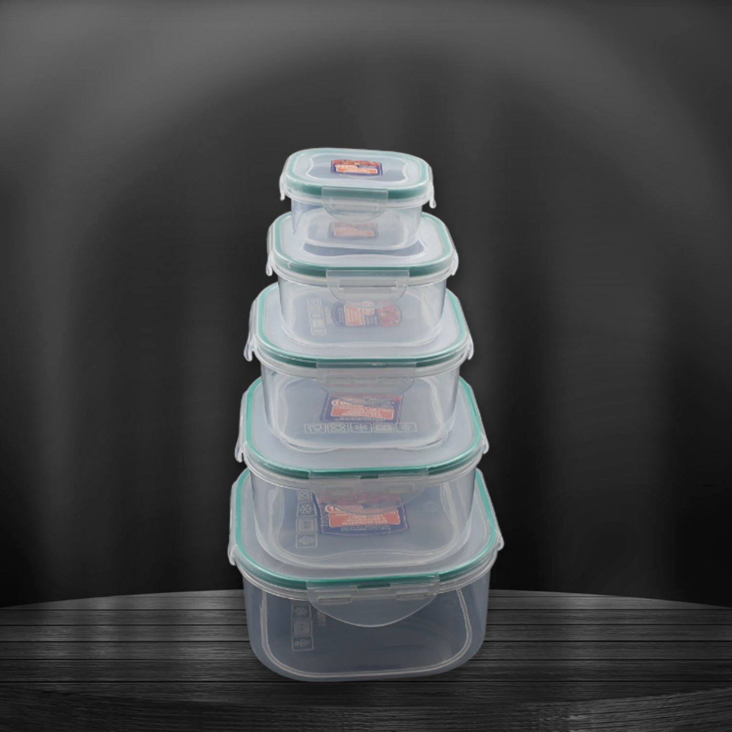 Kitchen Storage Containers – 5 Pc Airtight Set | Tidy Table